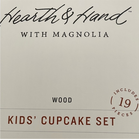 NEW Wooden Toy Cupcake Set - Hearth & Hand™ with Magnolia - Picture 2 of 5